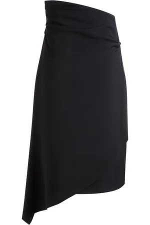 Bally Wrap asymmetric midi skirt
