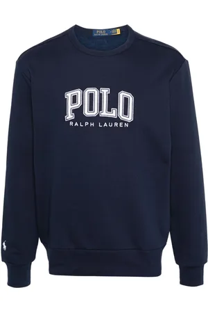 Ralph Lauren Logo-embroidered cotton blend sweatshirt