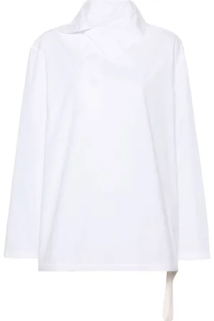 Jil Sander Asymmetric cotton shirt