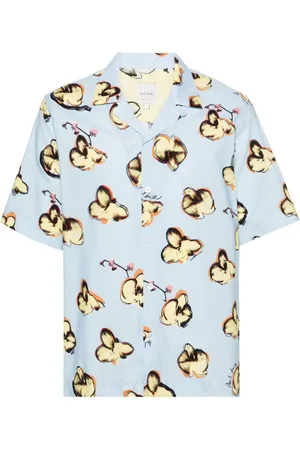 Paul Smith Orchid-print short-sleeve shirt
