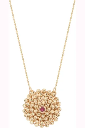 Officina Bernardi 18kt yellow medium Mimosa ruby necklace