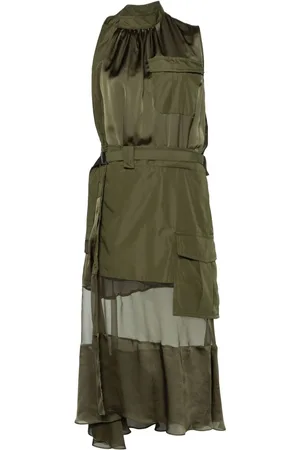 SACAI Panelled-design dress