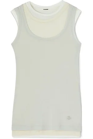 Jil Sander Layered cotton tank top