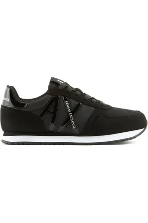 Armani Exchange Embossed-logo panelled sneakers