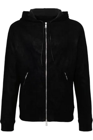 GIORGIO BRATO Suede hooded jacket