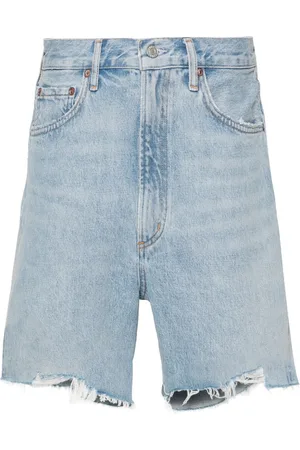 AGOLDE Stella distressed denim shorts