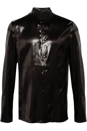 SAPIO Lamé-effect long-sleeve shirt