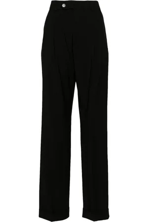 Sportmax Mid-rise pleated tailored trousers