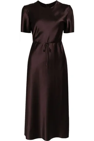 JNBY Satin-finish midi dress