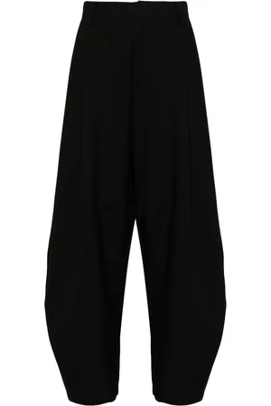CROQUIS Wool-blend tapered trousers