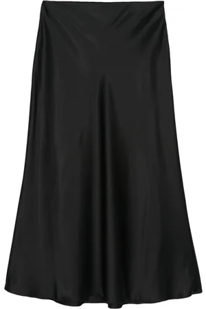 Nanushka Satin midi skirt