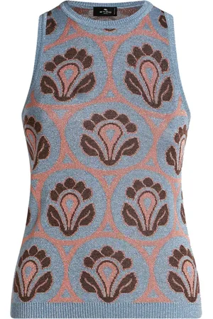 Etro Aurea-jacquard knitted top