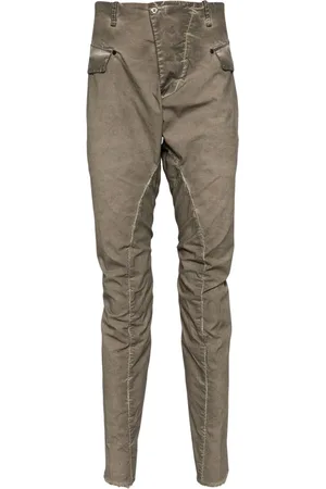 MASNADA Crinkled tapered trousers