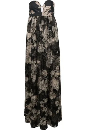 Max Mara Floral bustier maxi dress