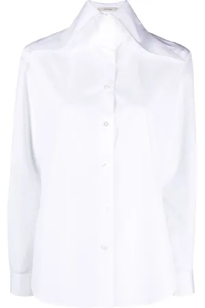 The Row Pointed-collar long-sleeve shirt