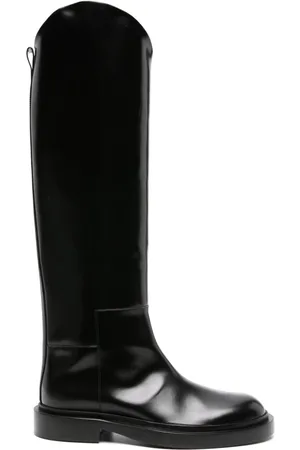 Jil Sander Asymmetric leather boots