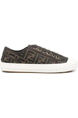 Fendi Jacquard-logo low-top sneakers