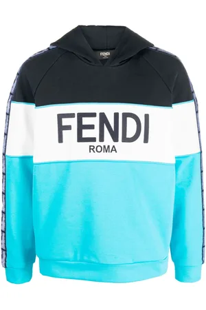Fendi Logo-print monogram-band hoodie