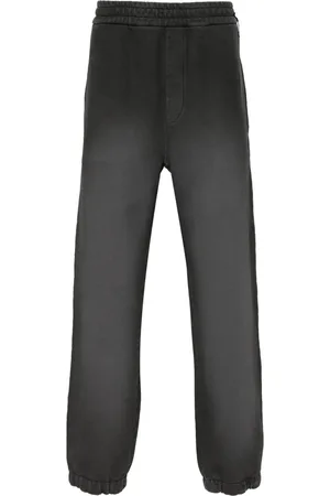 Fendi Faded-effect cotton track pants