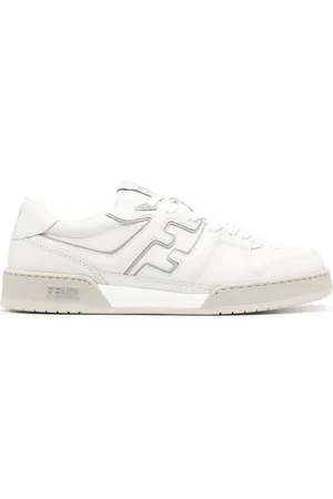 Fendi Match FF-appliqué leather sneakers