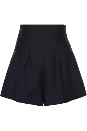 Prada High-waist flared shorts