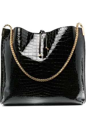 Saint Laurent Crocodile effect tote bag