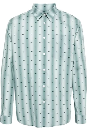 Maison Kitsuné Logo-print cotton shirt