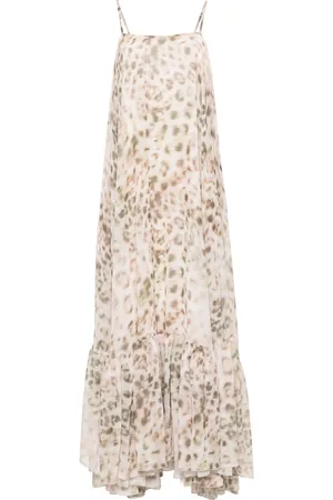 ROTATE Francisca animal-print maxi dress