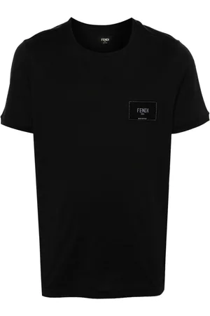 Fendi Logo-appliqué cotton T-shirt