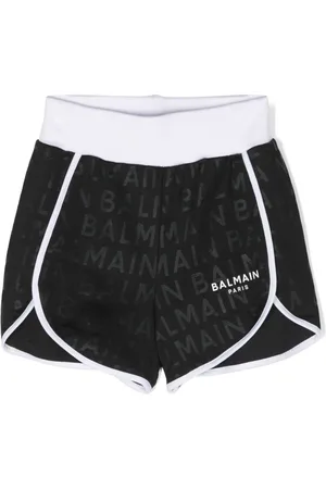 Balmain Logo-jacquard track shorts
