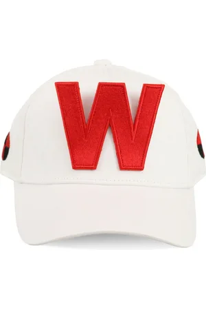 WALTER VAN BEIRENDONCK W embroidered cotton cap