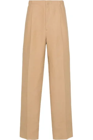 Fendi Canvas straight-leg trousers