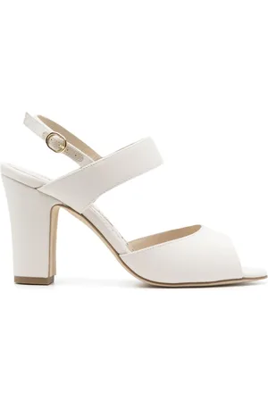 Manolo Blahnik 100mm canvas sandals