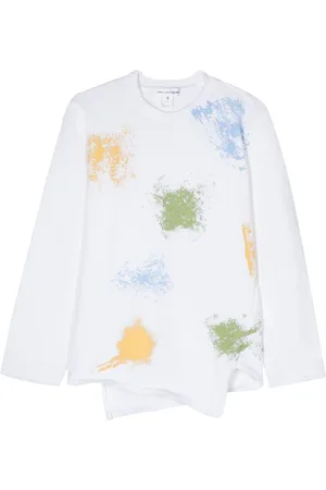 Comme des Garçons Spray-paint-effect asymmetric jumper