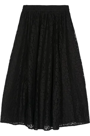 Michael Kors Leopard corded-lace midi skirt