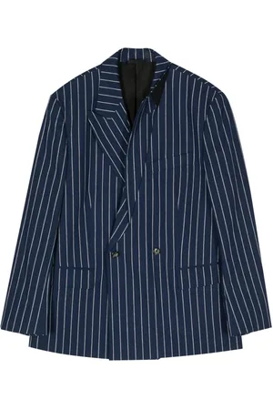 Marina Yee Striped double-breasted blazer