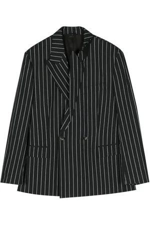 Marina Yee Striped double-breasted blazer