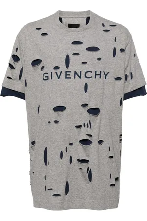Givenchy Distressed layered T-shirt