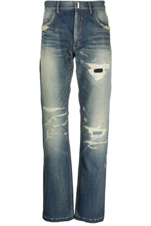 Givenchy Distressed straight-leg jeans