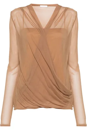 Givenchy Semi-sheer draped blouse