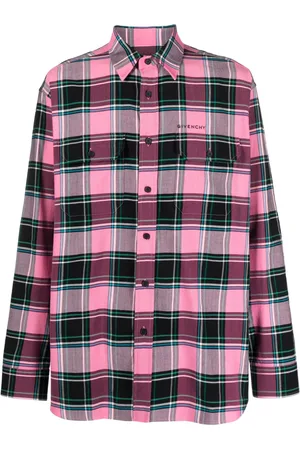 Givenchy Plaid-check pattern shirt