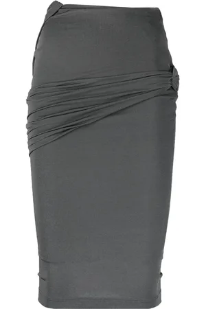 Givenchy Gathered-detail fitted skirt