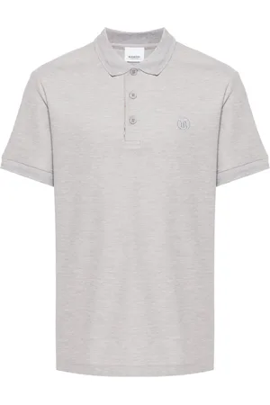 Burberry Logo-embroidered cotton polo shirt