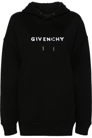 Givenchy Logo-flocked cotton hoodie