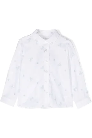 PATACHOU Tennis-motif embroidery shirt