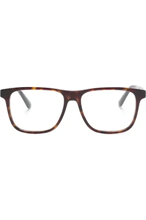 Alexander McQueen Tortoiseshell-frame square-frame glasses