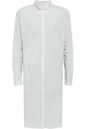 11 BY BORIS BIDJAN SABERI Cotton-linen long shirt