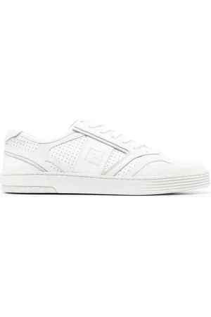 Fendi FF-embroidered lace-up sneakers