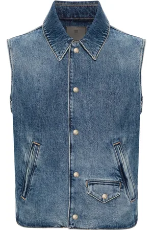 Givenchy Logo-embroidered denim vest