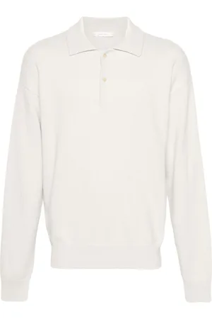 The Row Joyce long-sleeve polo jumper